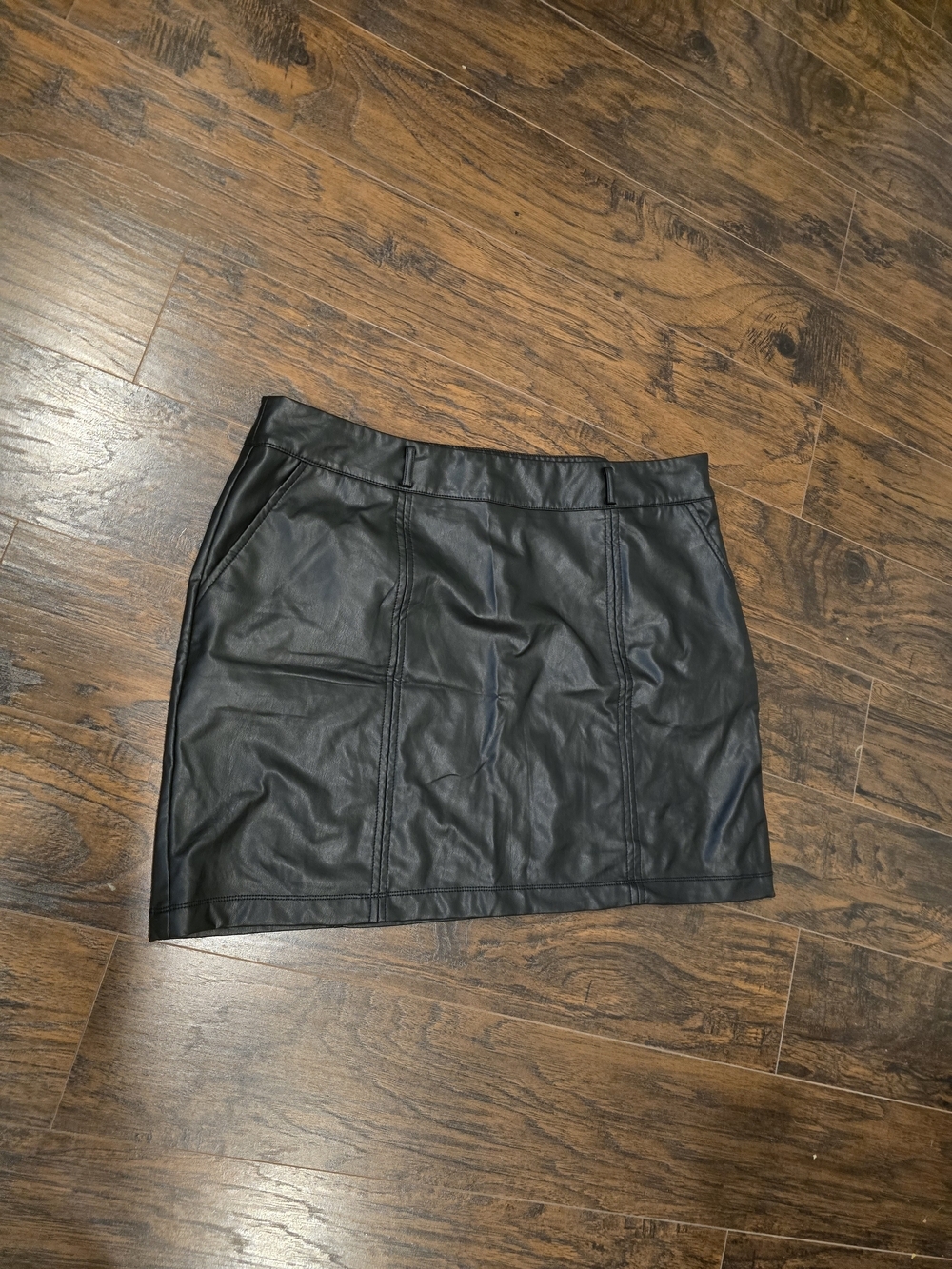 Maurices | Black Faux Leather Skirt 18W